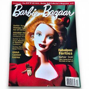 Barbie Bazaar Magazine Holiday Dress Pattern December 1999 Volume 11 Issue 6 VTG